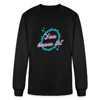 You Know It - Men's Long Sleeve T-Shirt - black - Front