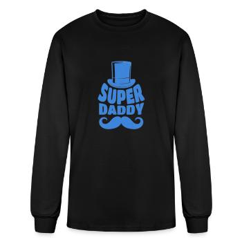 Super Daddy - Men's Long Sleeve T-Shirt - black - Front