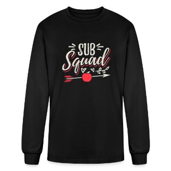 Sub Squad Substitute Teacher - Men's Long Sleeve T-Shirt - black - Front