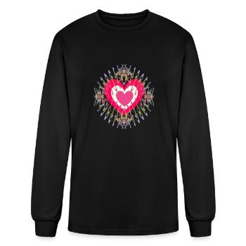 heart thorn - Men's Long Sleeve T-Shirt - black - Front