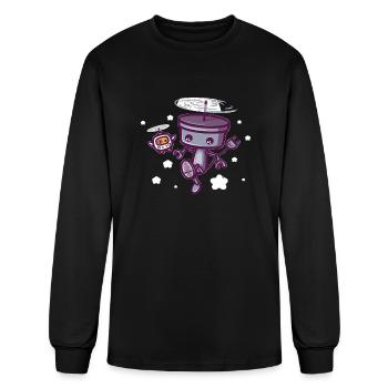 Chibi House Cleaner - Men's Long Sleeve T-Shirt - black - Front