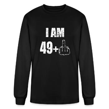 I am 50 49 plus one - Men's Long Sleeve T-Shirt - black - Front