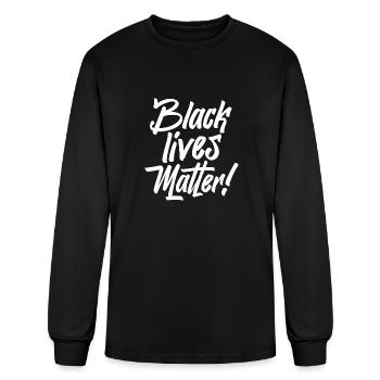 Noir Lives Matt Anti Rassismus - Men's Long Sleeve T-Shirt - black - Front