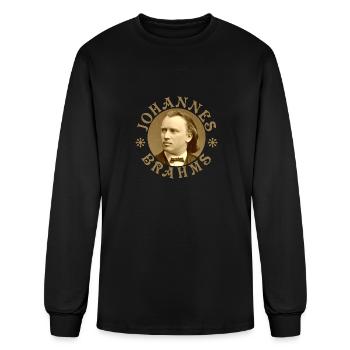Johannes Brahms - Vintage Design - COG - S - Men's Long Sleeve T-Shirt - black - Front