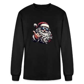 Santa Claus - Men's Long Sleeve T-Shirt - black - Front