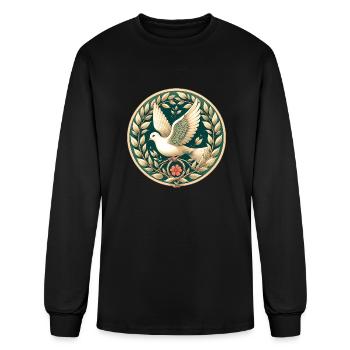 Peace Dove - Men's Long Sleeve T-Shirt - black - Front