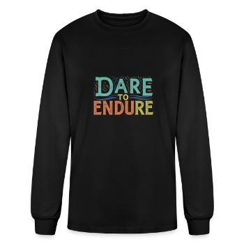 DARE TO ENDURE - Men's Long Sleeve T-Shirt - black - Front
