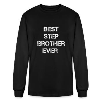 Best step brother ever - Men's Long Sleeve T-Shirt - black - Front