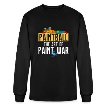 Paintball: The Art of Paint War Tactical Player Pa - Men's Long Sleeve T-Shirt - black - Front