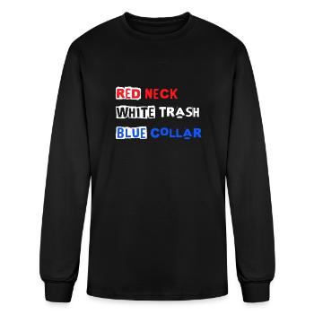 RED WHITE BLUE - Men's Long Sleeve T-Shirt - black - Front