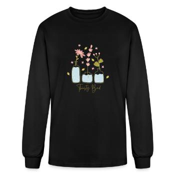 Thirsty bud - Men's Long Sleeve T-Shirt - black - Front