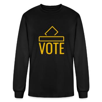 VOTE - Men's Long Sleeve T-Shirt - black - Front