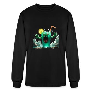 The Thirsty Monster Mocktail - Men's Long Sleeve T-Shirt - black - Front