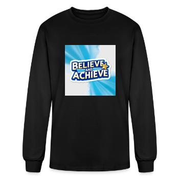 Believe And Achieve - Men's Long Sleeve T-Shirt - black - Front