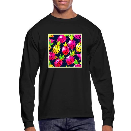 Tropical Dragon Fruit Fiesta - Men's Long Sleeve T-Shirt