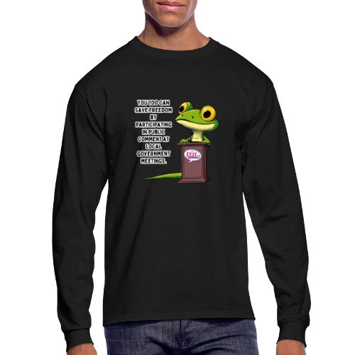 Public Comment Lizard Design - Men's Long Sleeve T-Shirt
