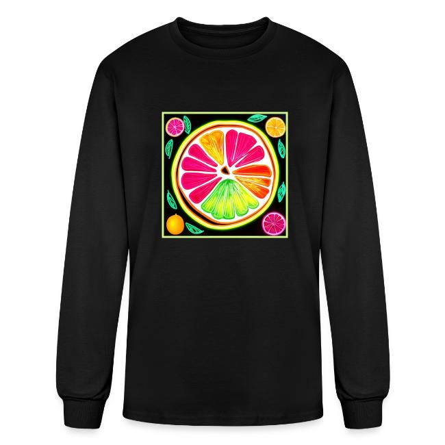 Neon Citrus Fruit Fiesta
