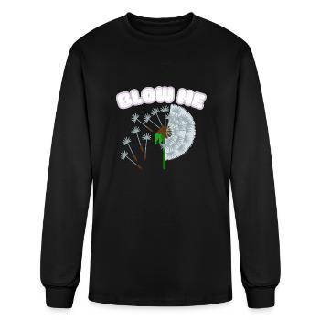 Blow Me, Dandelion - Men's Long Sleeve T-Shirt - black - Front