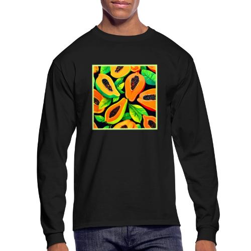 Tropical Papaya Paradise - Men's Long Sleeve T-Shirt