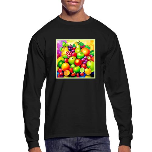 Vibrant Fruit Medley Art - Men's Long Sleeve T-Shirt
