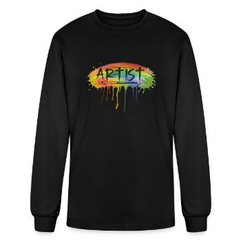 ARTIST t-shirt for artist, aprons, mugs - Men's Long Sleeve T-Shirt - black - Front