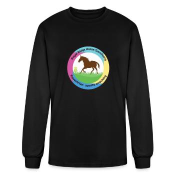 Equestrian sports coaching - Men's Long Sleeve T-Shirt - black - Front