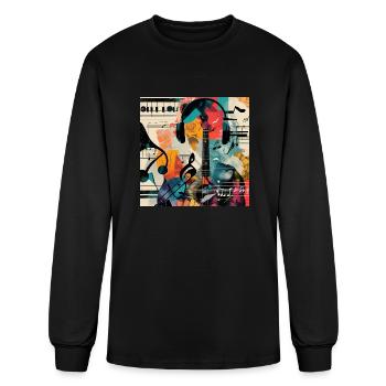 Artistic Collages - Men's Long Sleeve T-Shirt - black - Front