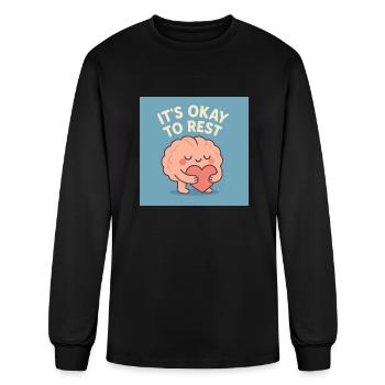 It s Oke To Rest - Men's Long Sleeve T-Shirt - black - Front
