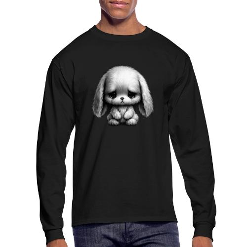 Sad Puppy Meme with Puppy Standing - Men's Long Sleeve T-Shirt