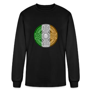 Celtic Shield - Men's Long Sleeve T-Shirt - black - Front