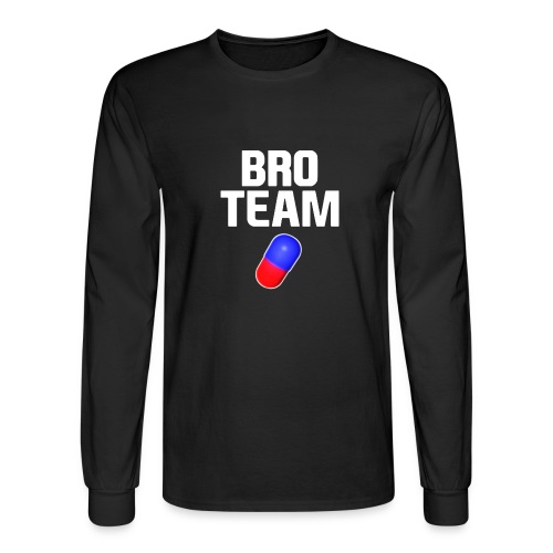 Bro Team White Words Logo Women's T-Shirts - Men's Long Sleeve T-Shirt