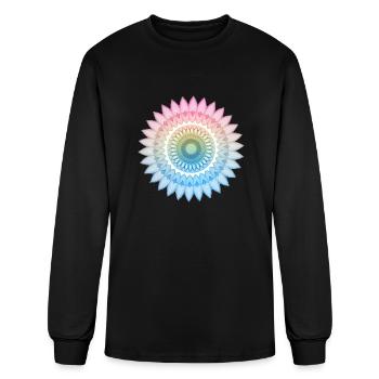 Mandala Multicolour - Men's Long Sleeve T-Shirt - black - Front