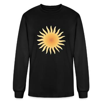 Sun - Men's Long Sleeve T-Shirt - black - Front