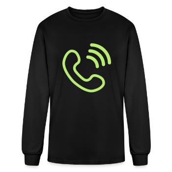 Telephone Icon - Men's Long Sleeve T-Shirt - black - Front