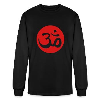 Aum Om - Men's Long Sleeve T-Shirt - black - Front