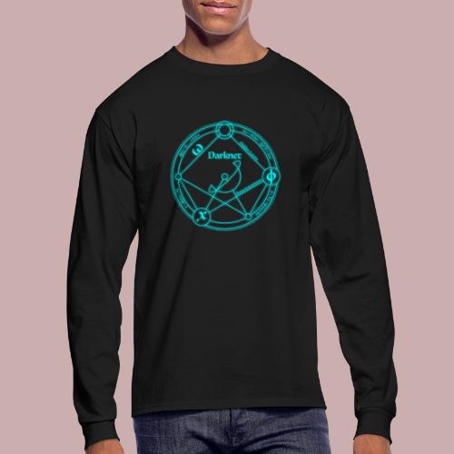 darknet logo cyan - Men's Long Sleeve T-Shirt