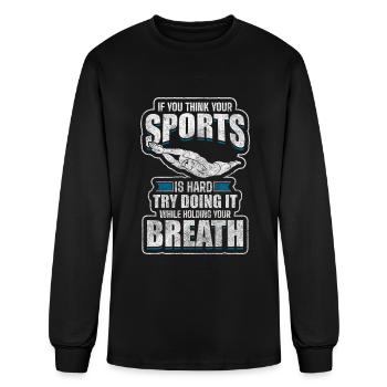 Pool Hobby Sport Swimming - Men's Long Sleeve T-Shirt - black - Front