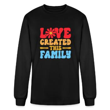 Adopt Gotcha Day Love Created This Family Adoption - Men's Long Sleeve T-Shirt - black - Front