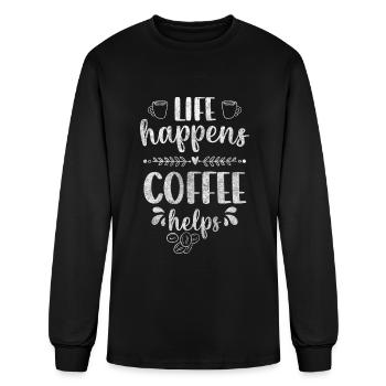 Coffee Milk Coffee Lover - Men's Long Sleeve T-Shirt - black - Front