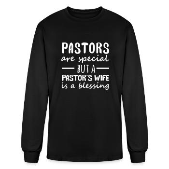 Pastors Are Special But A Pastors Wife Is A - Men's Long Sleeve T-Shirt - black - Front