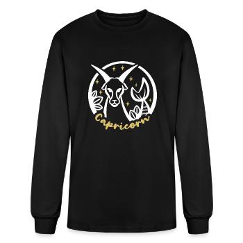 Capricorn Zodiac Sign - Men's Long Sleeve T-Shirt - black - Front