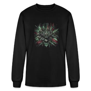 Cybernetic Core - Men's Long Sleeve T-Shirt - black - Front