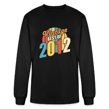 Vintage 2012 Best of 2012 - Annif 12 Years - Men's Long Sleeve T-Shirt - black - Front