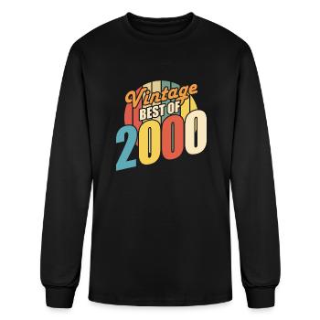 Vintage 2000 Best of 2000 - Annif 24 Years - Men's Long Sleeve T-Shirt - black - Front
