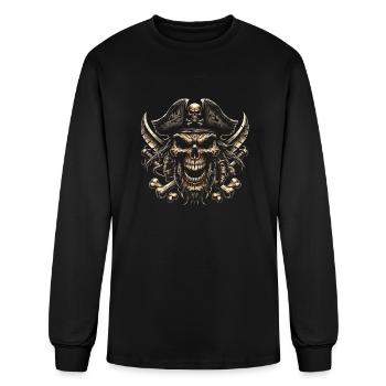 Ruthless Raider - Men's Long Sleeve T-Shirt - black - Front
