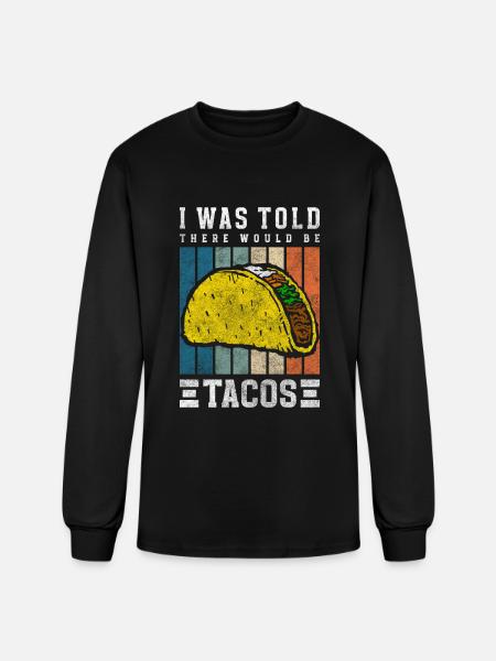 Mexican Delicious Foodie - Men's Long Sleeve T-Shirt - black