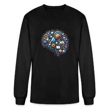 Mathematics and Mind - Men's Long Sleeve T-Shirt - black - Front