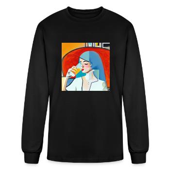 Thirsty - Men's Long Sleeve T-Shirt - black - Front