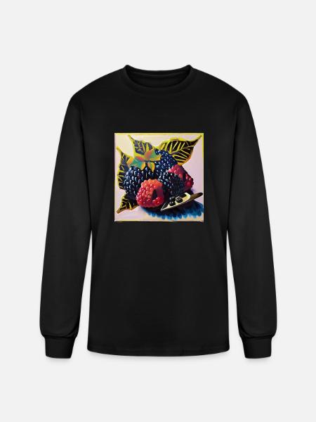 Berries - Men's Long Sleeve T-Shirt - black