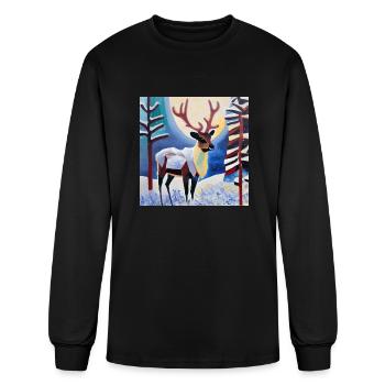 Bienvenue l’hiver - T-shirt à manches longues Homme - noir - Devant